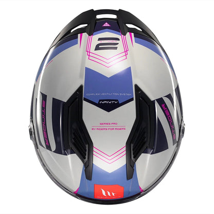 Casco integral MT Stinger 2 Tron C8 Brillo