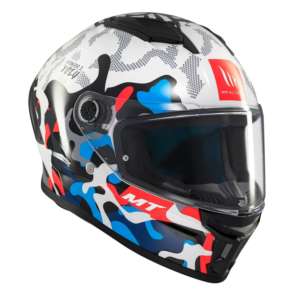 Casco integral MT Stinger 2 Yozu A7 Brillo