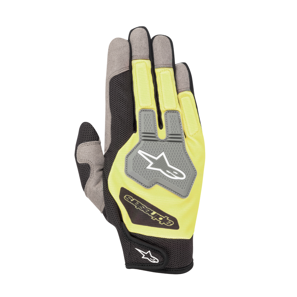 Guantes de Mecánico Alpinestars Engine Gloves Negro/Amarillo Flúo, vista 1