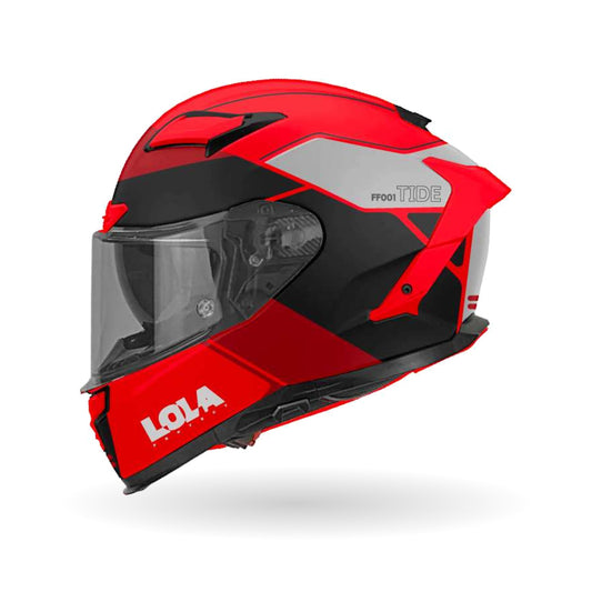 Casco Lola Helmets Tide Rojo/Negro, vista 1