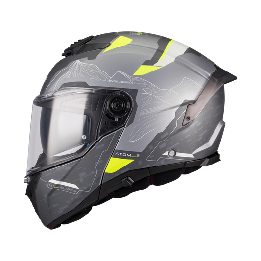 Casco MT Helmets Atom 2 SV Highlands E2 Mate, vista 1