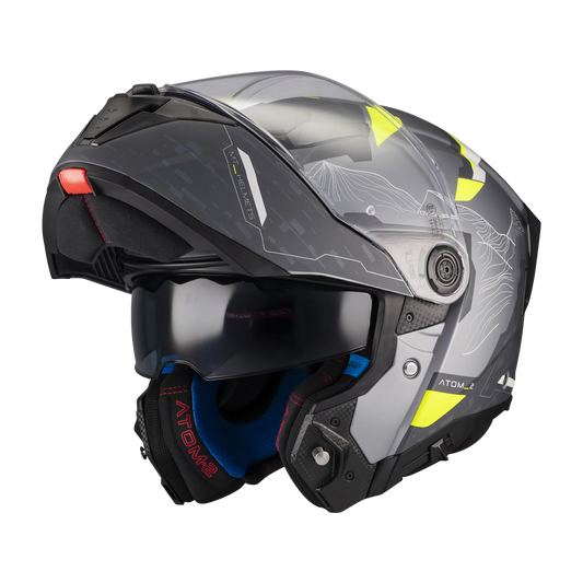 Casco MT Helmets Atom 2 SV Highlands E2 Mate, vista 2
