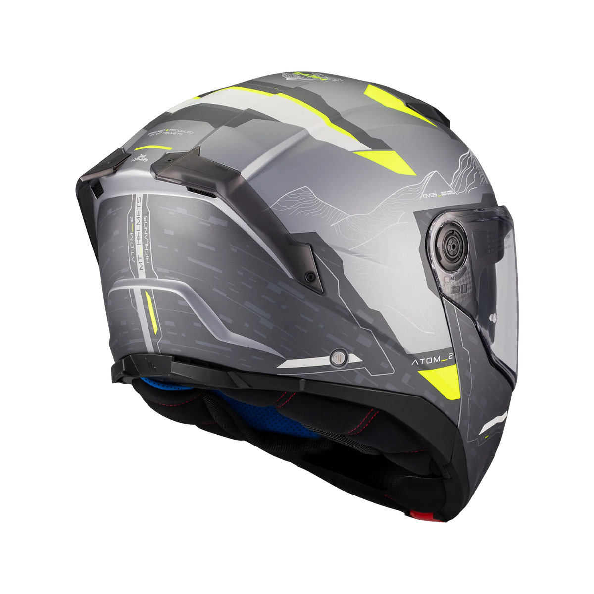 Casco MT Helmets Atom 2 SV Highlands E2 Mate, vista 4