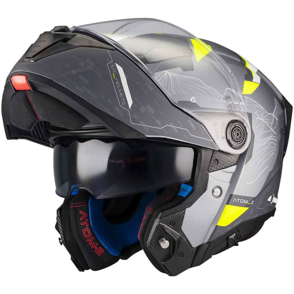 Casco MT Helmets Atom 2 SV Highlands E2 Mate, vista 7