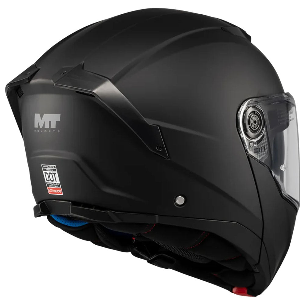 Casco MT Helmets Atom 2 SV Pure Negro mate (A1), vista 5