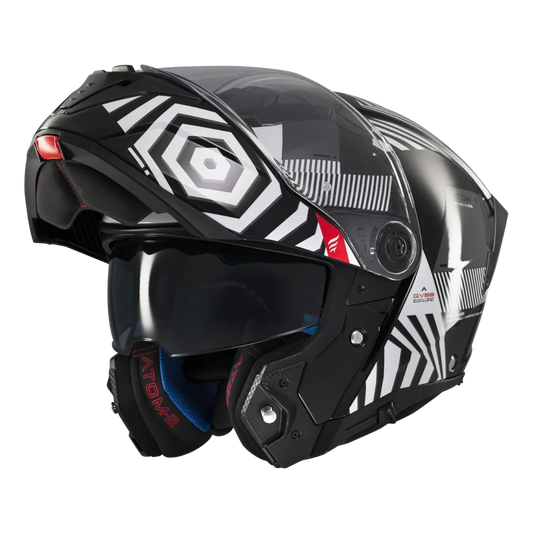 Casco MT Helmets Atom 2 SV Strange B2 Brillo, vista 2
