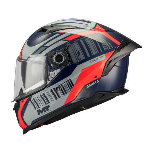 Casco MT Helmets Braker SV Cockpit C5 Brillo, vista 1