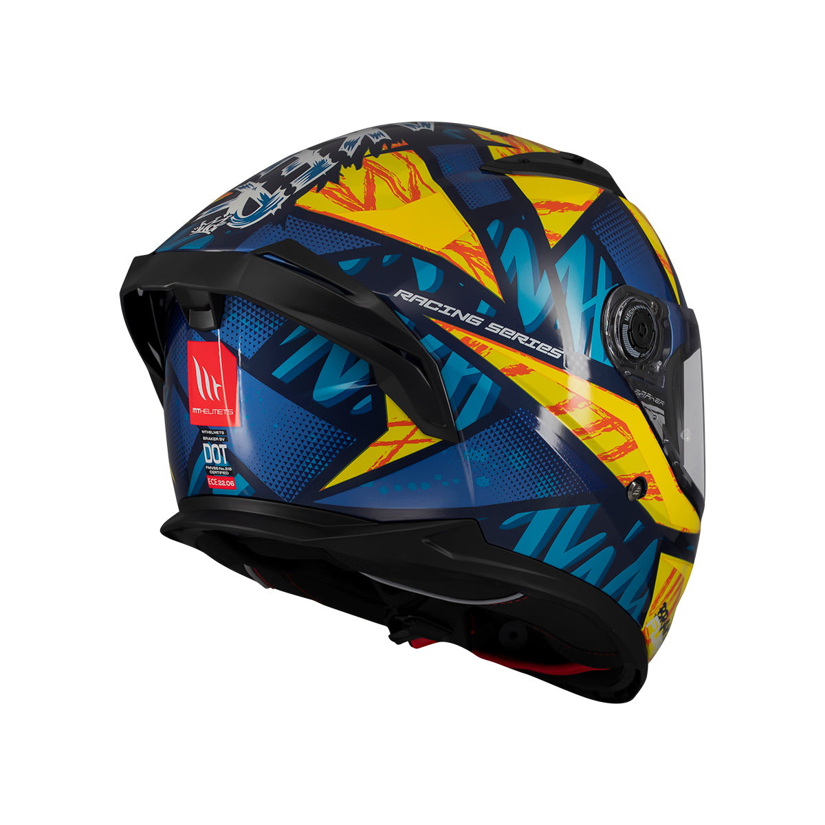 Casco MT Helmets Braker SV Fury C17 Brillo, vista 4