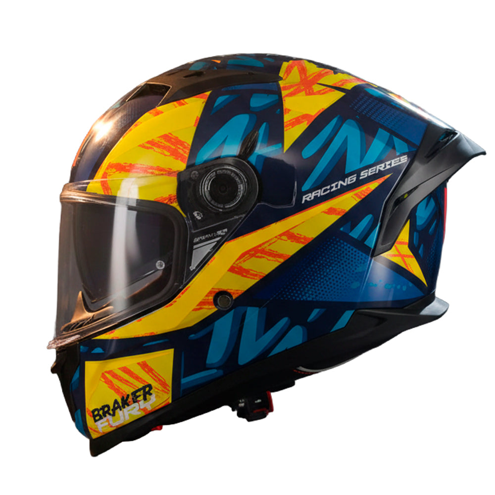 Casco MT Helmets Braker SV Fury C17 Brillo, vista 8