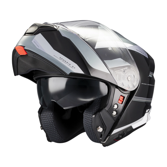 Casco MT Helmets Genesis SV Raccoon B12 Brillo, vista 2