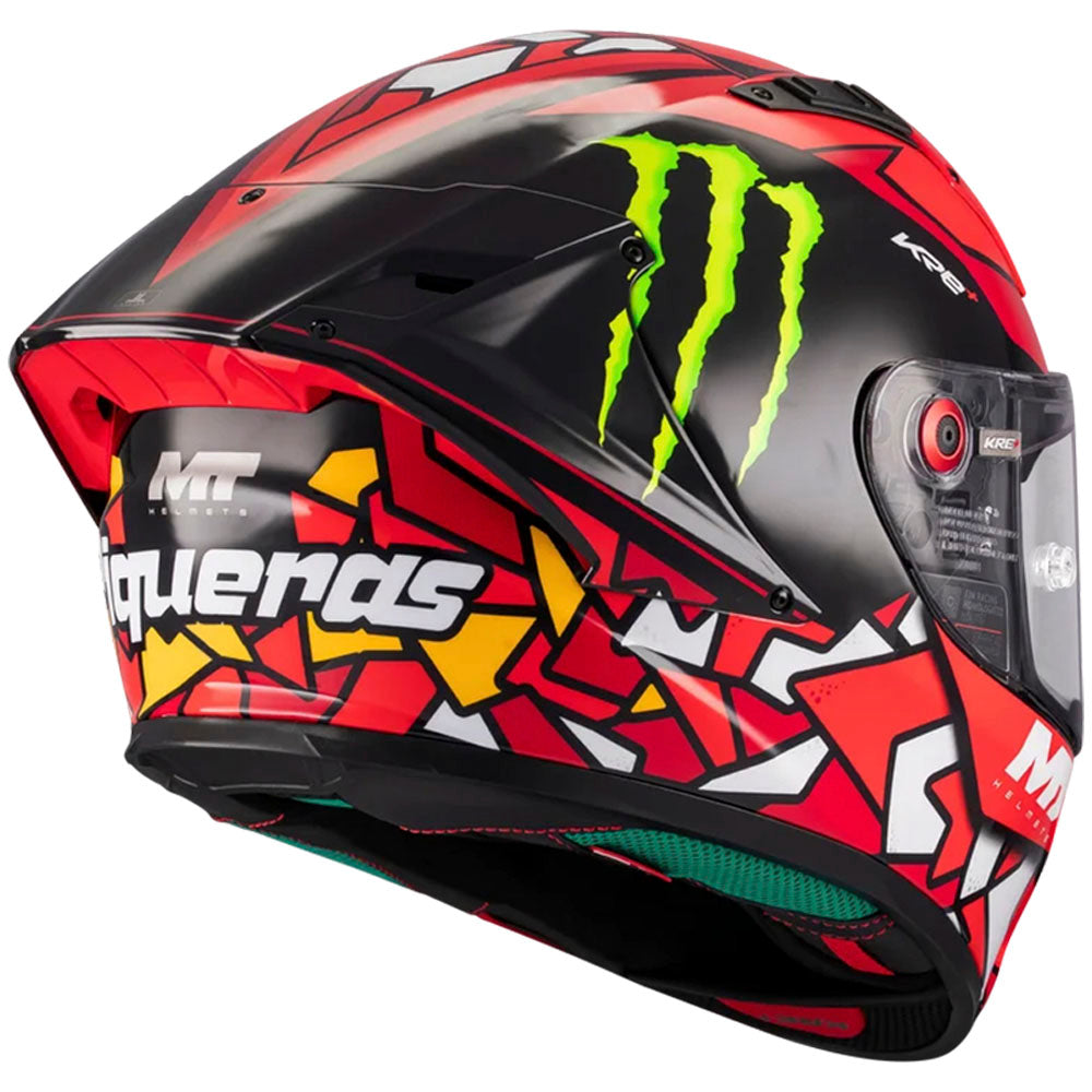 Casco MT Helmets KRE+ S Piqueras Rojo/Negro brillo (B5), vista 4