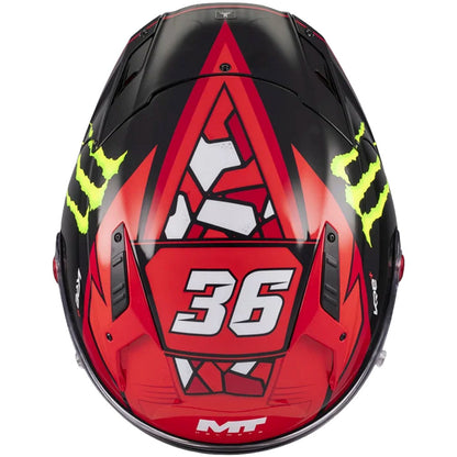 Casco MT Helmets KRE+ S Piqueras Rojo/Negro brillo (B5), vista 6