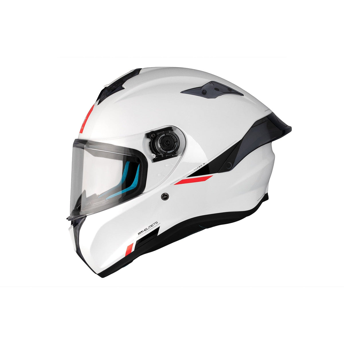 Casco MT Helmets Targo S Solid A0 Perla Brillo, vista 1