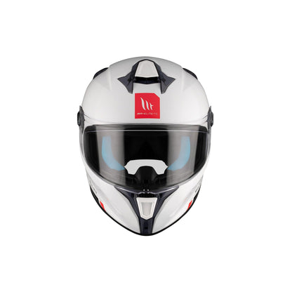 Casco MT Helmets Targo S Solid A0 Perla Brillo, vista 3