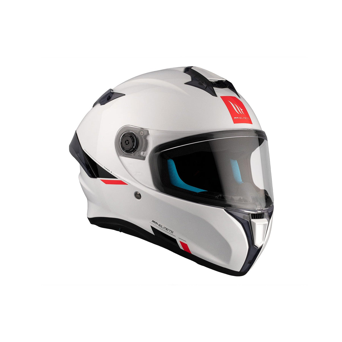 Casco MT Helmets Targo S Solid A0 Perla Brillo, vista 4