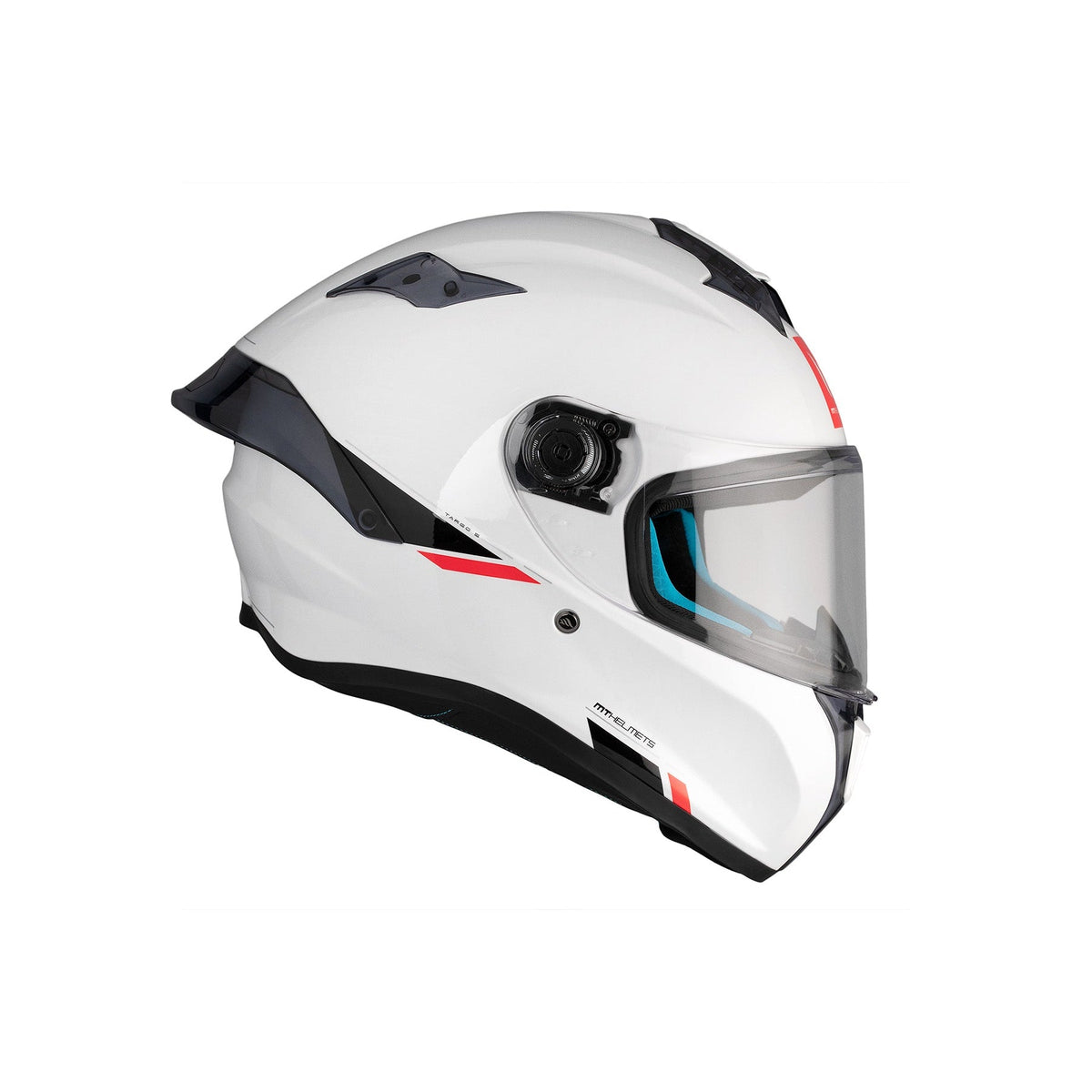 Casco MT Helmets Targo S Solid A0 Perla Brillo, vista 5