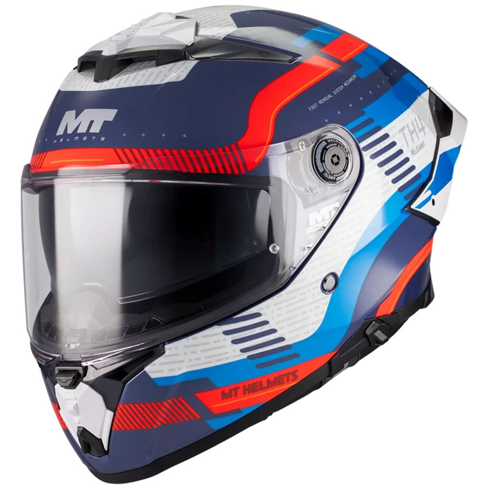 Casco MT Helmets Thunder 4 R SV Relevant Azul/Rojo/Blanco brillo (C5), vista 1