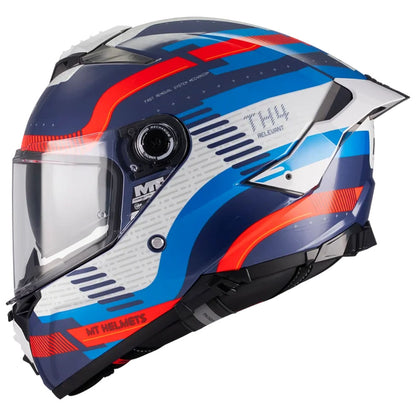 Casco MT Helmets Thunder 4 R SV Relevant Azul/Rojo/Blanco brillo (C5), vista 2