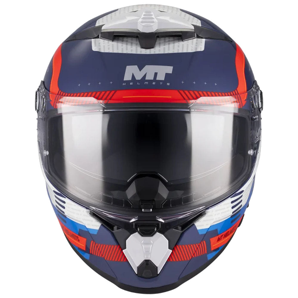 Casco MT Helmets Thunder 4 R SV Relevant Azul/Rojo/Blanco brillo (C5), vista 3