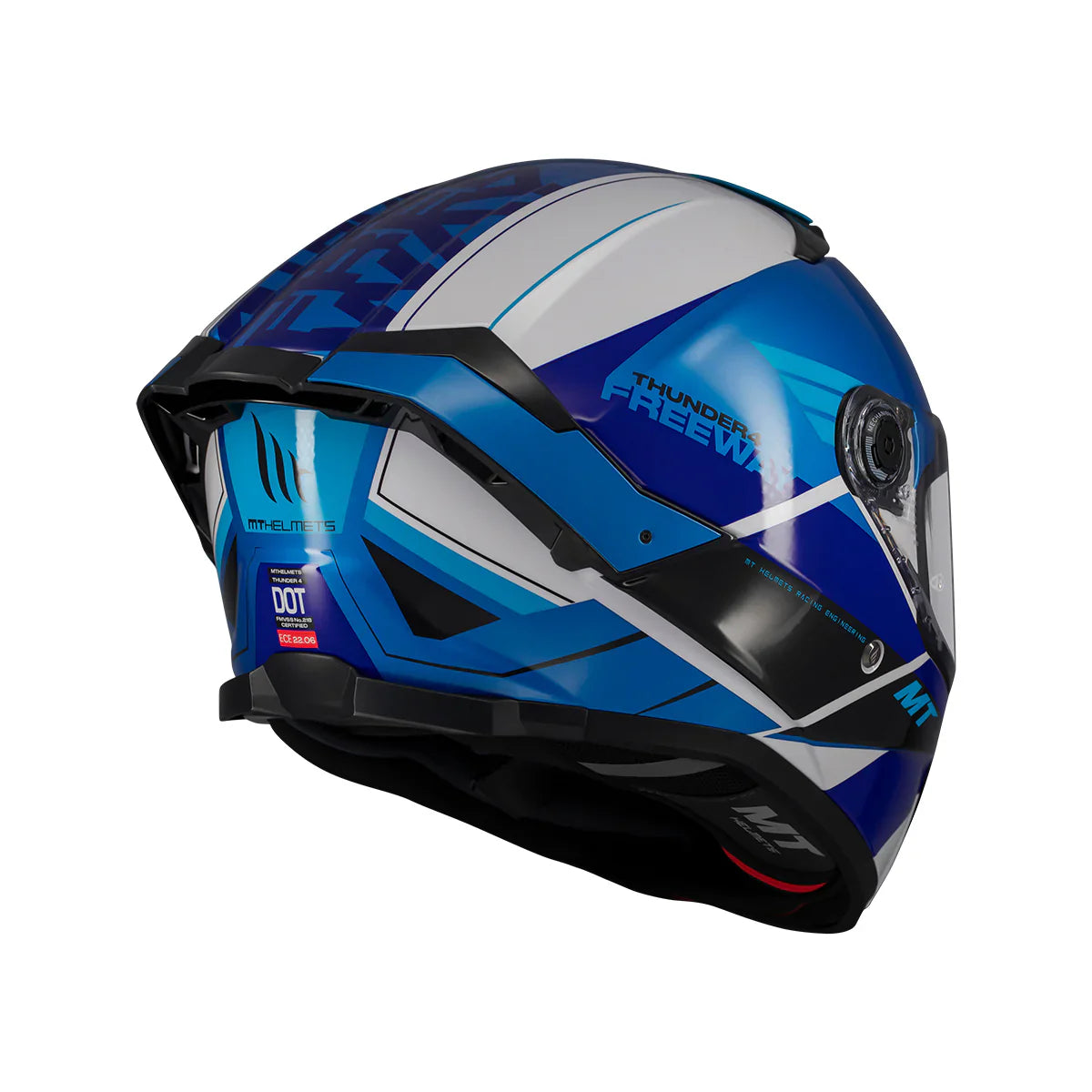 Casco MT Helmets Thunder 4 SV Freeway A17 Brillo, vista 5