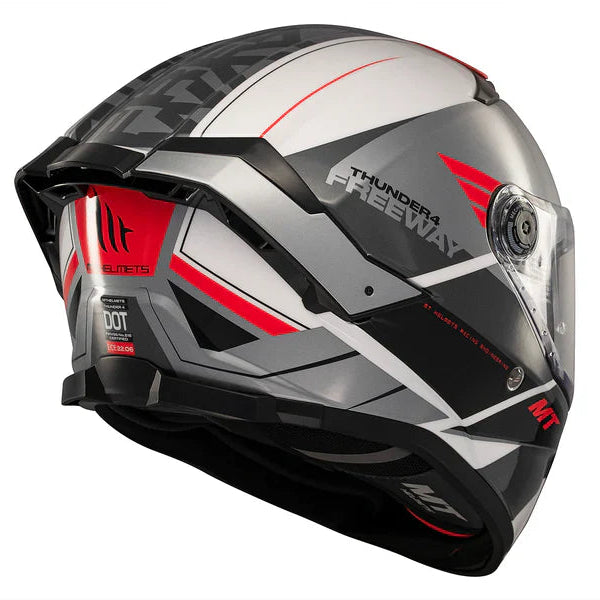 Casco MT Helmets Thunder 4 SV Freeway A5 Brillo, vista 6