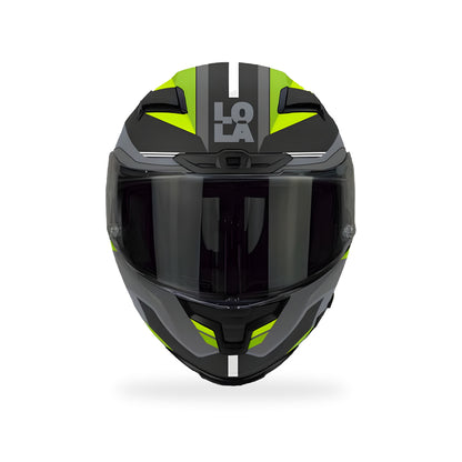 Casco Lola Helmets Marshall Negro-Amarillo - vista 2