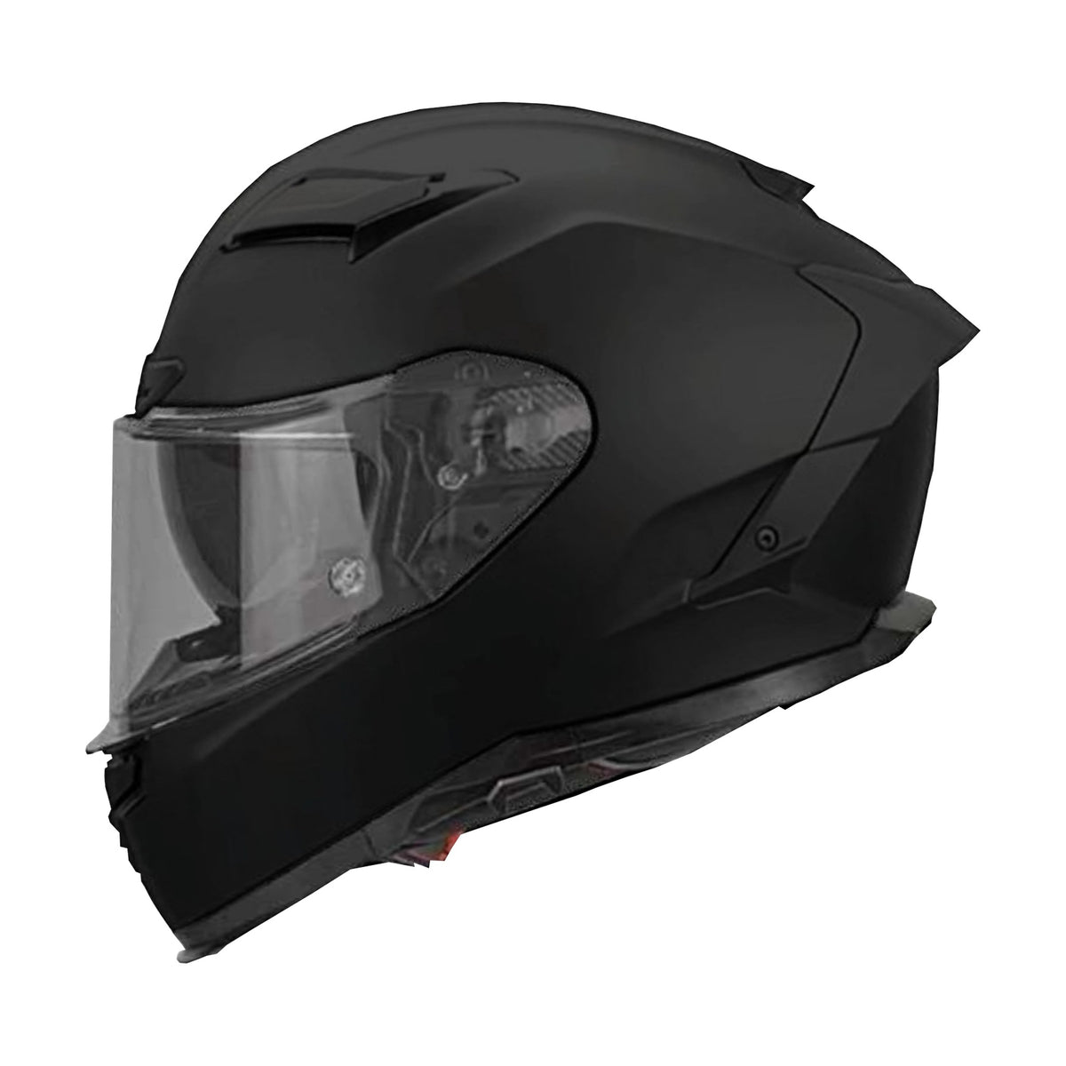 Casco Lola Helmets Nude Negro Mate, vista lateral