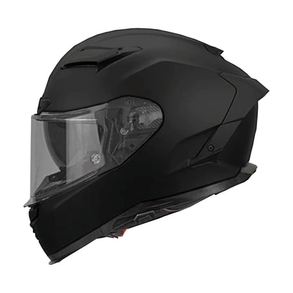 Casco Lola Helmets Nude Negro Mate, vista lateral