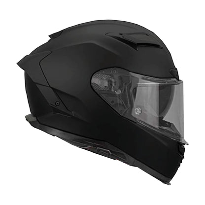 Casco Lola Helmets Nude Negro Mate, vista lateral opuesta
