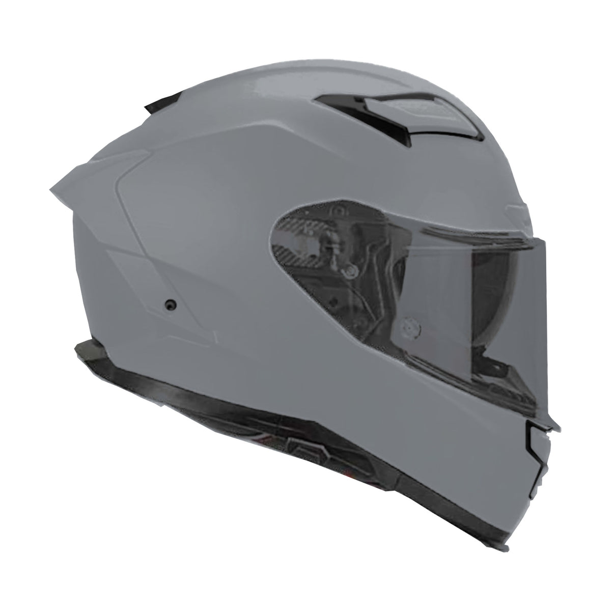 Casco Lola Helmets Nude Titanio Mate, vista lateral opuesta