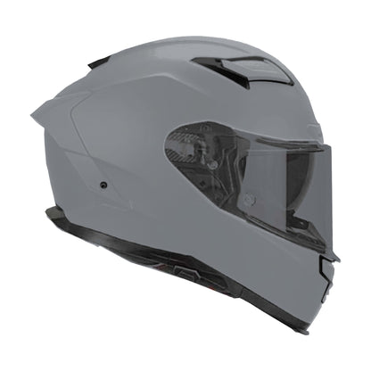 Casco Lola Helmets Nude Titanio Mate, vista lateral opuesta