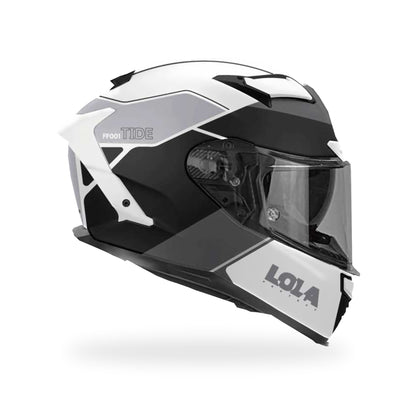 Casco Lola Helmets Tide Blanco-Negro - vista 3