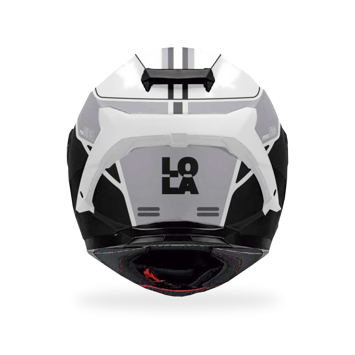 Casco Lola Helmets Tide Blanco-Negro - vista 4