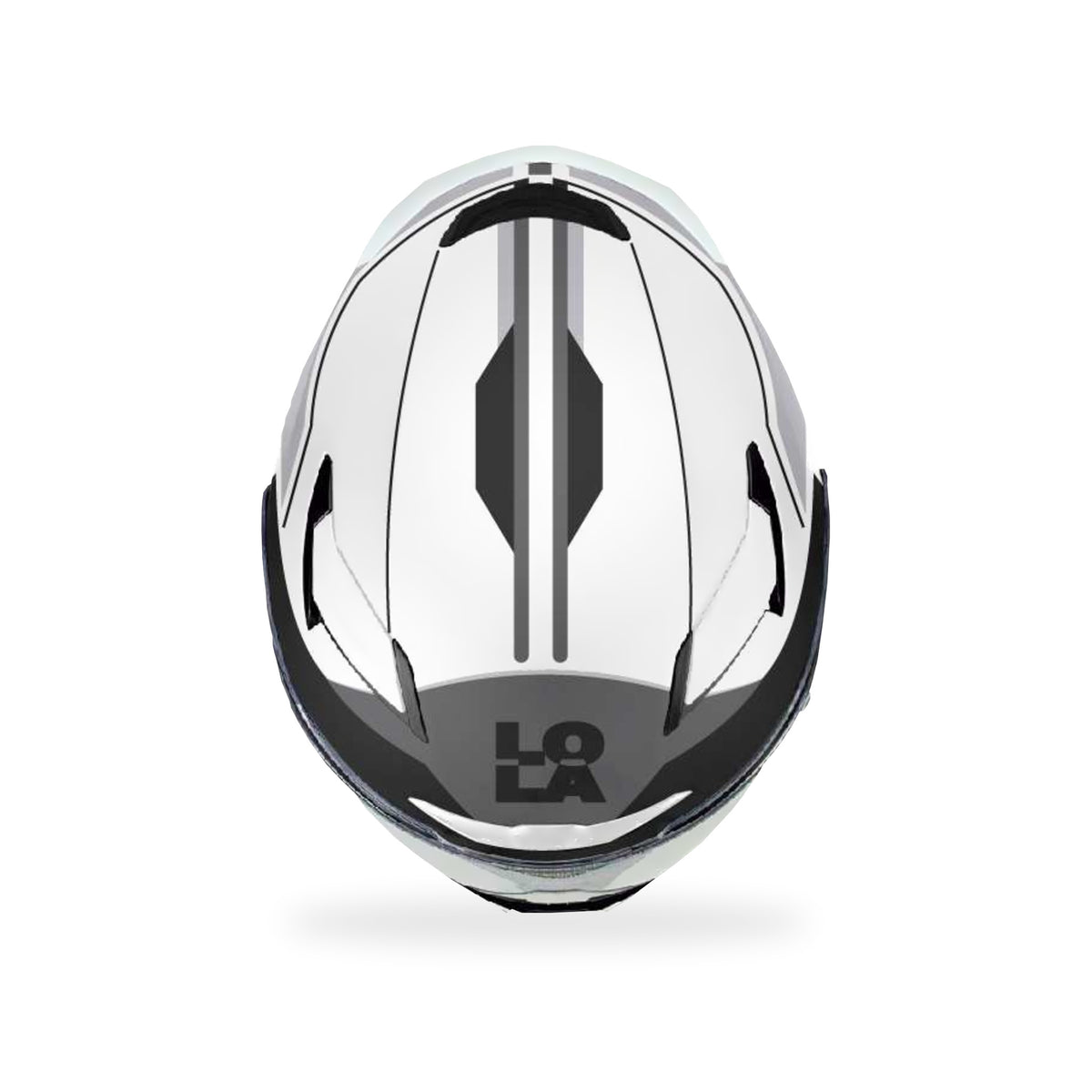 Casco Lola Helmets Tide Blanco-Negro - vista 5