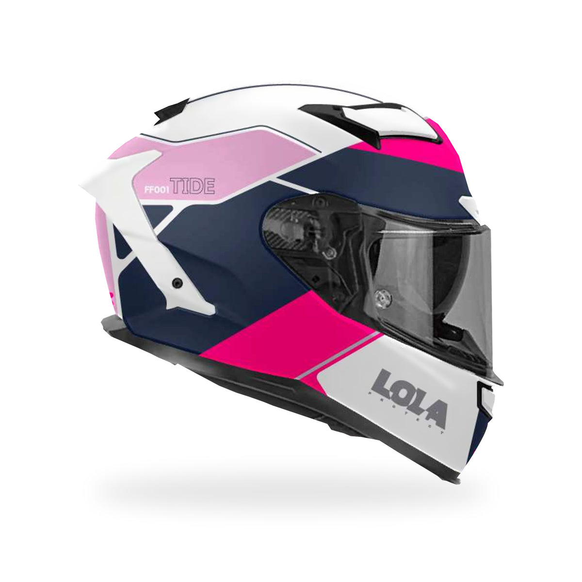 Casco Lola Helmets Tide Blanco-Rosa - vista 3