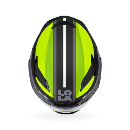 Casco Lola Helmets Marshall Negro/Amarillo