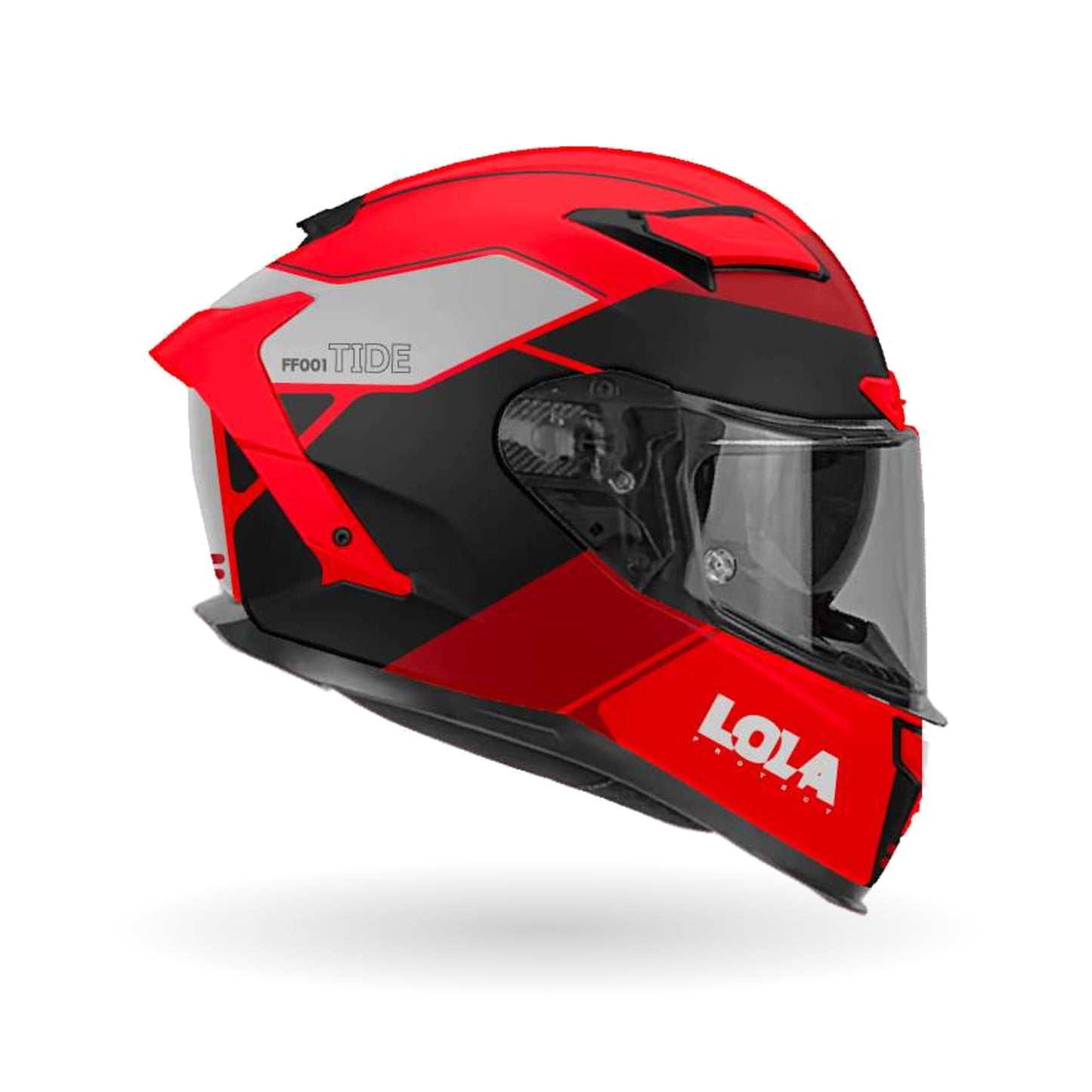 Casco Lola Helmets Tide Rojo/Negro