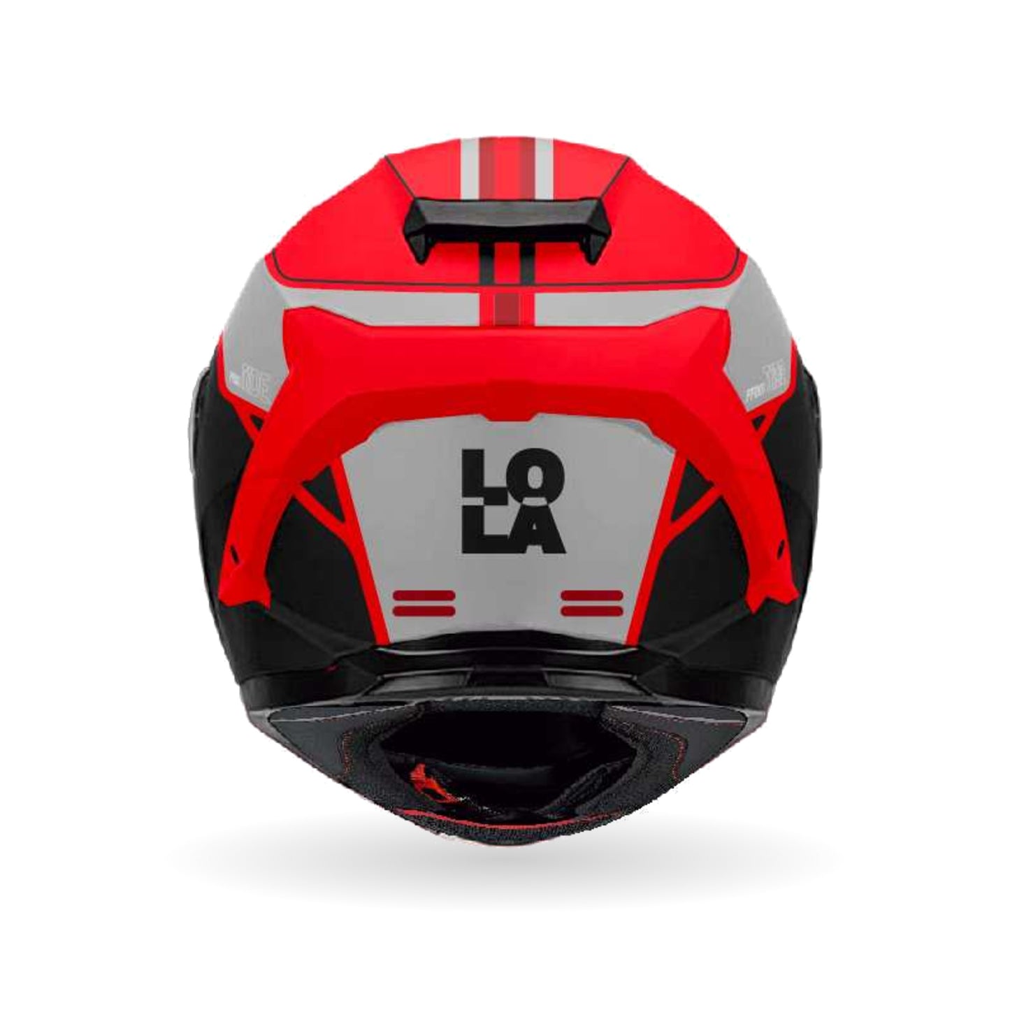 Casco Lola Helmets Tide Rojo/Negro