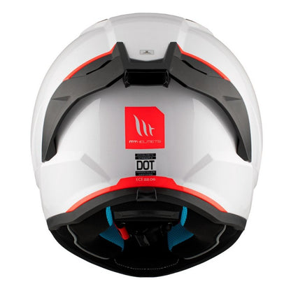 Casco integral MT Stinger 2 Solid A0 Blanco Perla Brillo
