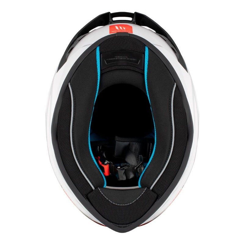 Casco integral MT Stinger 2 Solid A0 Blanco Perla Brillo