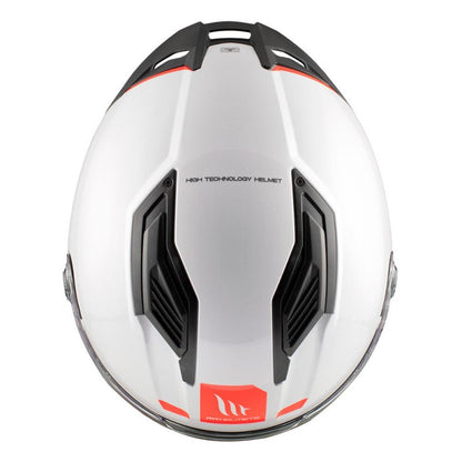 Casco integral MT Stinger 2 Solid A0 Blanco Perla Brillo