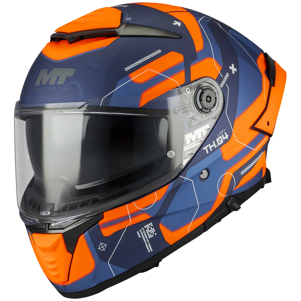 Casco MT Helmets Thunder 4 SV Lumex C24 Mate 2