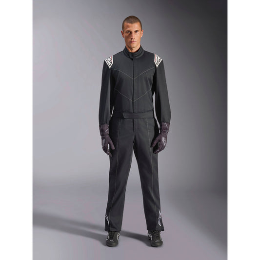 Traje de karting Alpinestars Kart Indoor V2 Negro, vista frontal